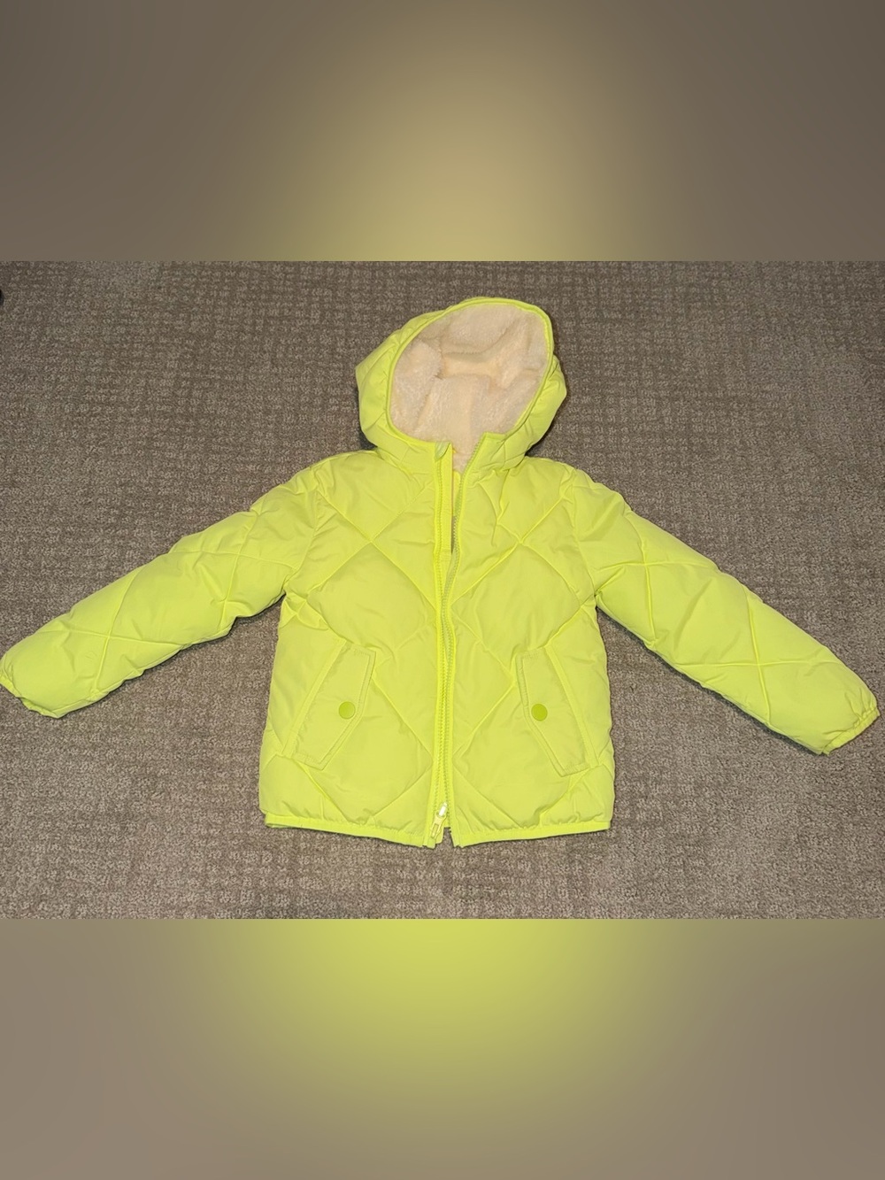 Kids Hooded Quilted Puffer Jacket Size XS